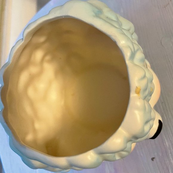 Vintage Relpo SY1533 RARE Baby Blue Big Eye Lamb Head Planter Kitschy - Picture 6 of 9